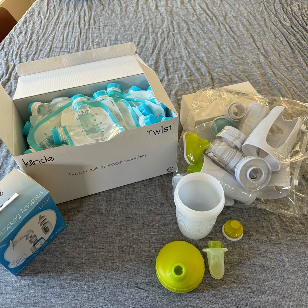 COPY - Kiinde lot new and unused! Extras breastfeeding breast milk storage, war…